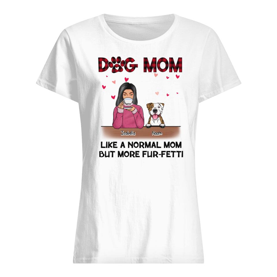 Gepersonaliseerd t shirt voor Mama | Gepersonaliseerd cadeau voor Moeder | Hondenliefhebbers Mama Hond