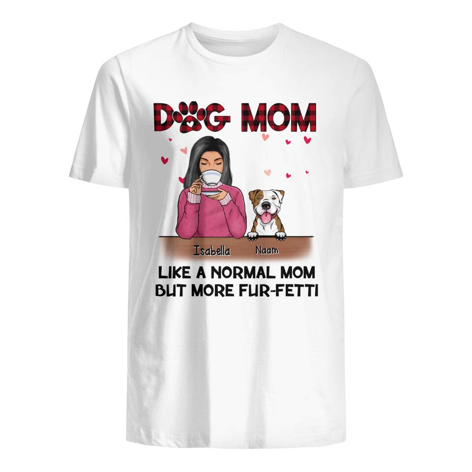 Gepersonaliseerd t shirt voor Mama | Gepersonaliseerd cadeau voor Moeder | Hondenliefhebbers Mama Hond