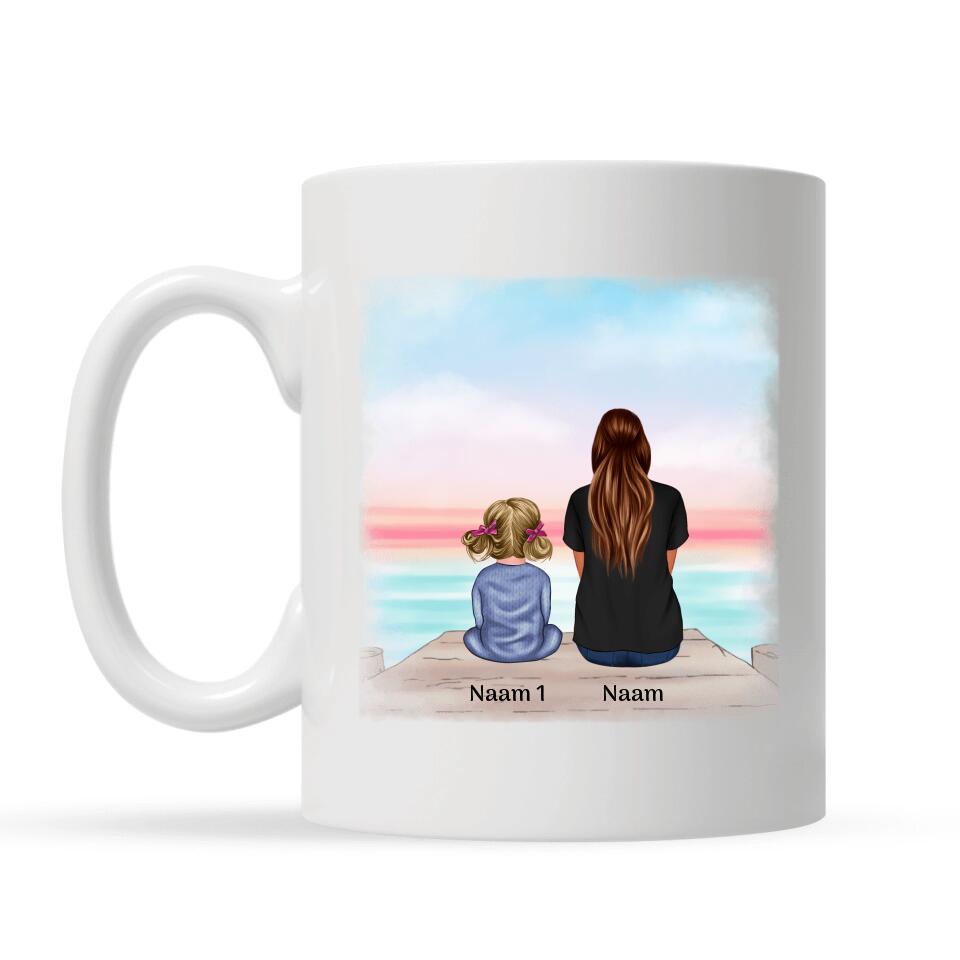 Gepersonaliseerd mok voor Mama | Gepersonaliseerd cadeau voor Moeder | Bonus Moeder