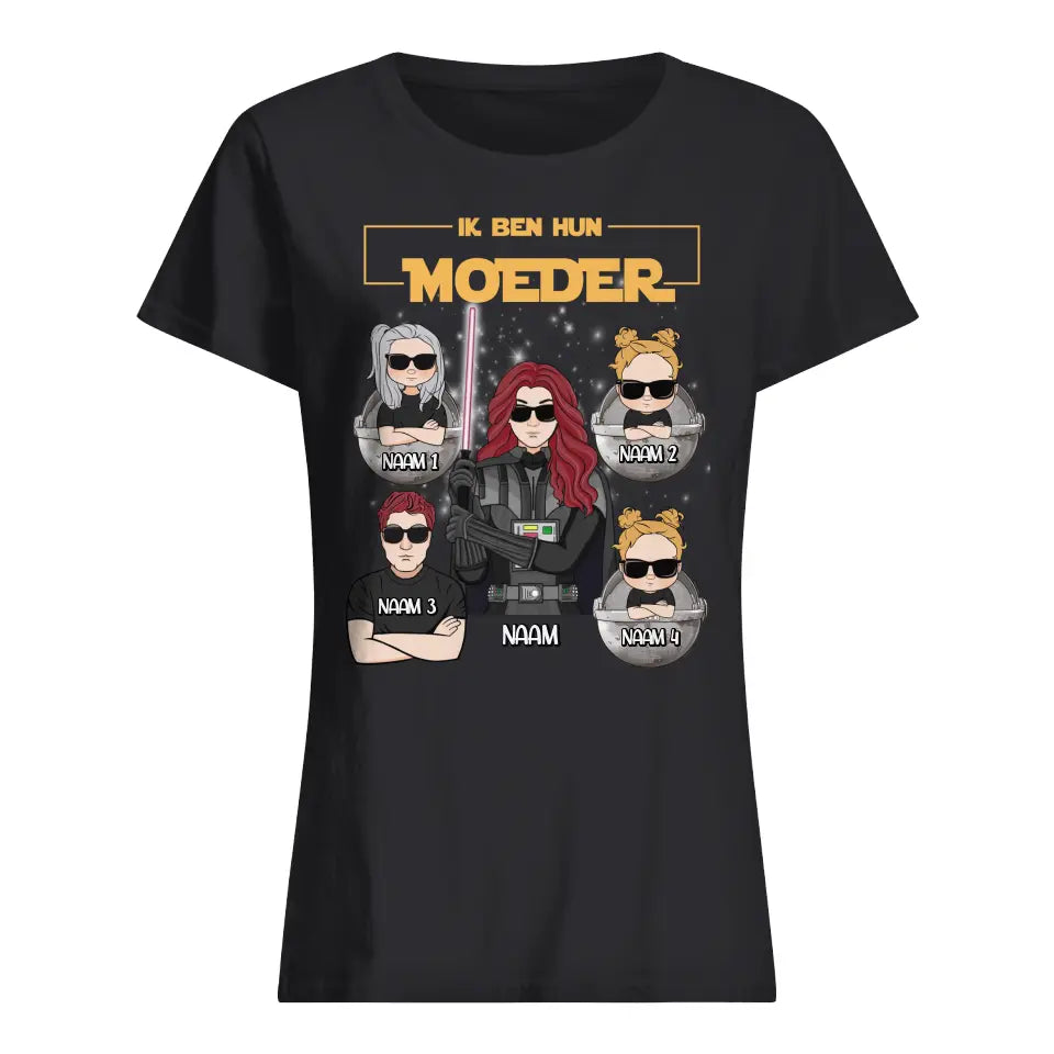 Gepersonaliseerd t shirt voor Mama | Gepersonaliseerd cadeau voor Moeder | Ik ben je moeder