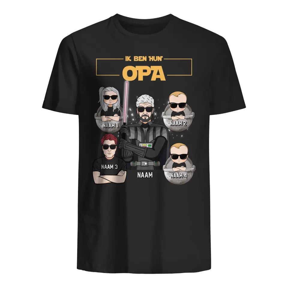 Gepersonaliseerd t shirt voor Opa | Gepersonaliseerd cadeau voor Opa | Ik ben je opa