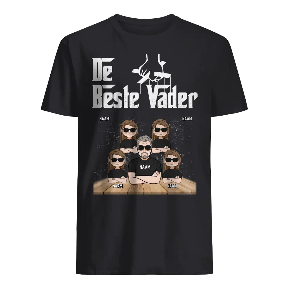 Gepersonaliseerd t shirt voor papa| Gepersonaliseerd cadeau voor vader | De beste Vader