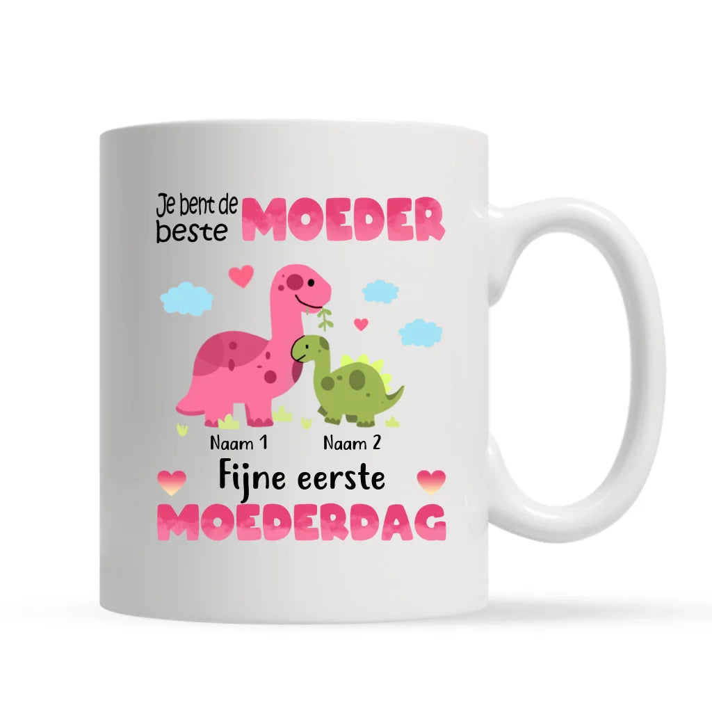 Je bent de beste Moeder Fijne eerste Moederdag | Gepersonaliseerd mok voor Mama