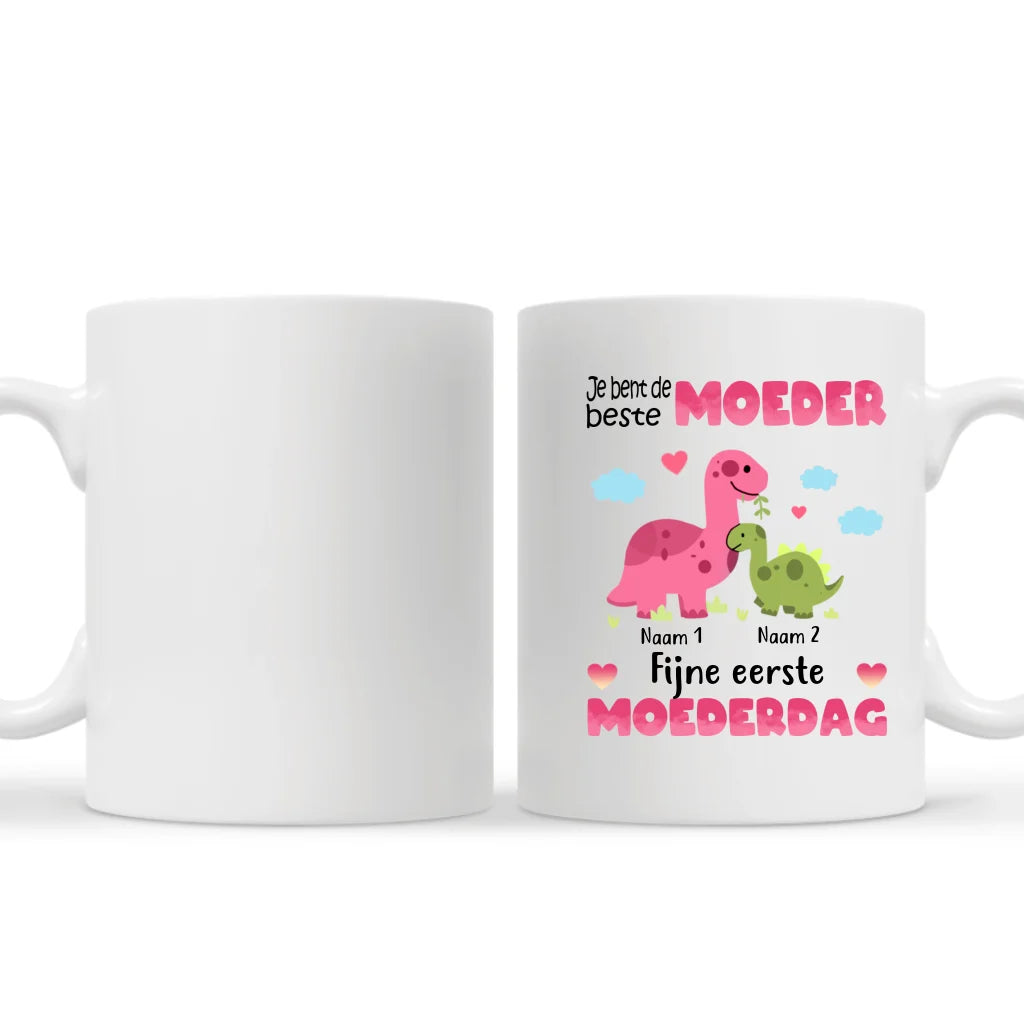 Je bent de beste Moeder Fijne eerste Moederdag | Gepersonaliseerd mok voor Mama