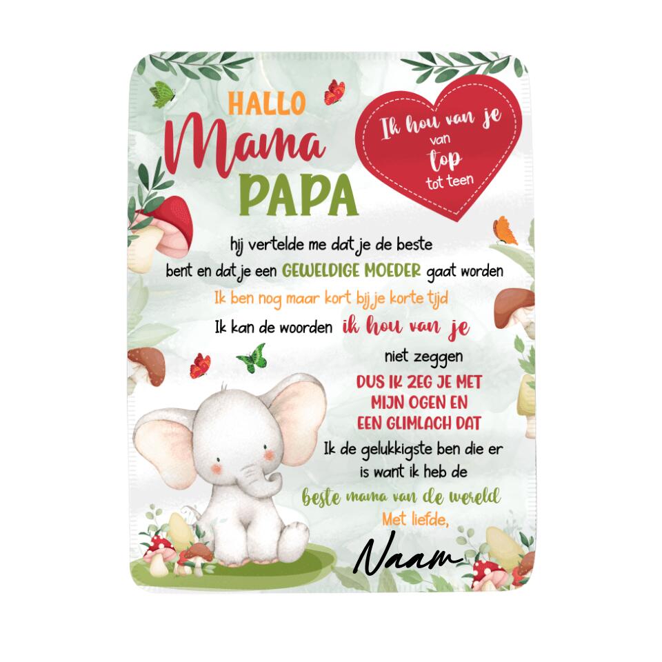Gepersonaliseerd fleece deken voor Mama | Gepersonaliseerd cadeau voor Moeder | Geweldige Moeder