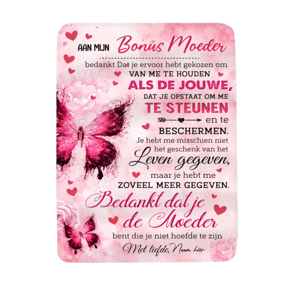 Stiefmoeder Houdt Van Me Als Van Jou, Aanpasbaar Deken Voor Mama