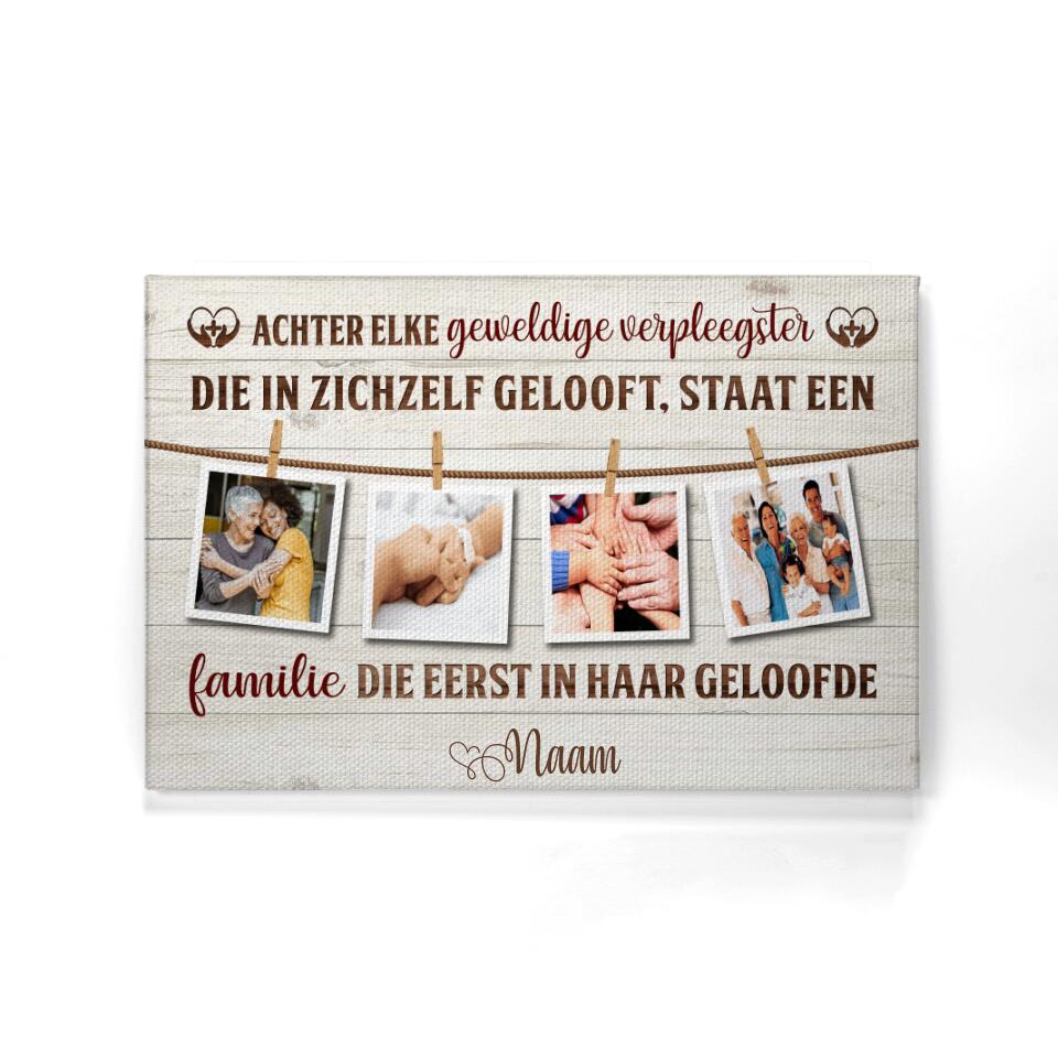 Gepersonaliseerd canvas voor Mama| Gepersonaliseerd cadeau voor Moeder| Geweldige Verpleegster