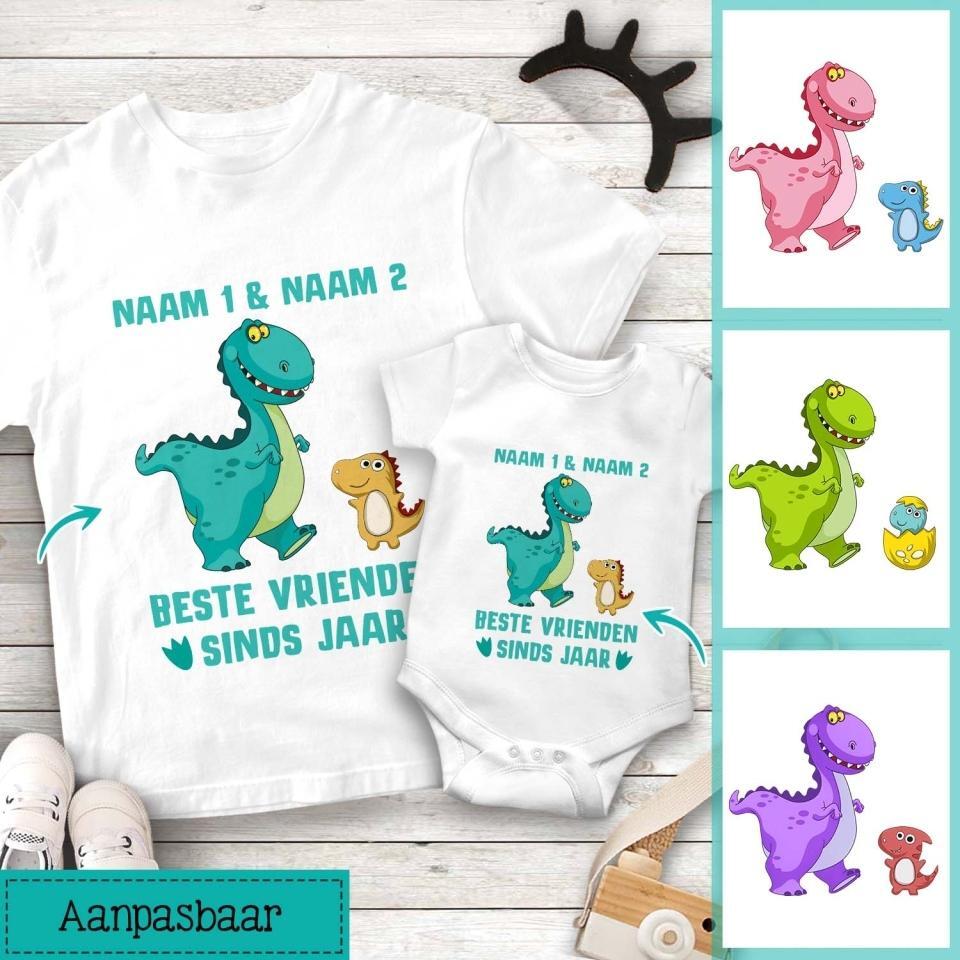 Gepersonaliseerd t shirt voor papa| Gepersonaliseerd cadeau voor vader |Beste Vrienden Sinds Jaar