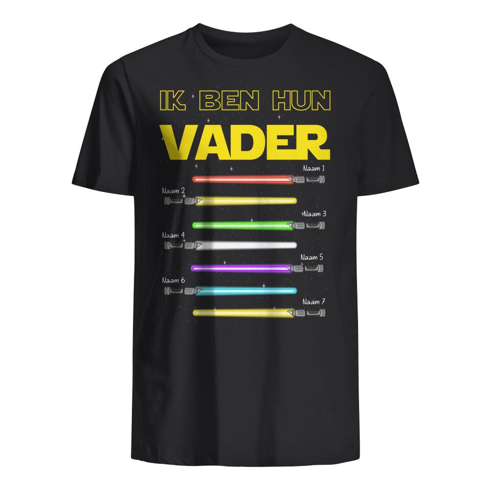 Gepersonaliseerd t shirt voor papa| Gepersonaliseerd cadeau voor vader | Ik Ben Hun Vader