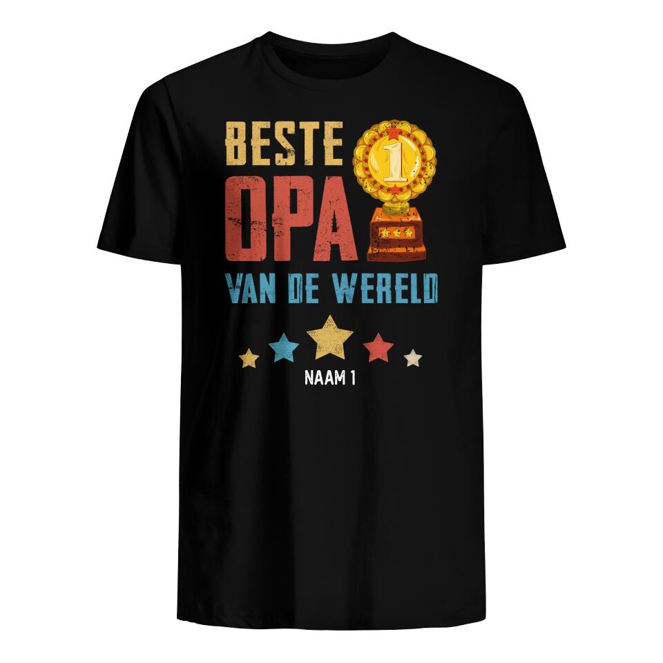 Gepersonaliseerd t shirt voor Papa| Gepersonaliseerd cadeau voor Vader| Je Bent De Beste Opoe In De Wereld
