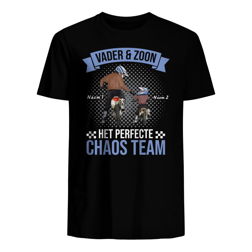 Gepersonaliseerd t shirt voor Papa | Gepersonaliseerd cadeau voor Vader | Perfect Chaos Team