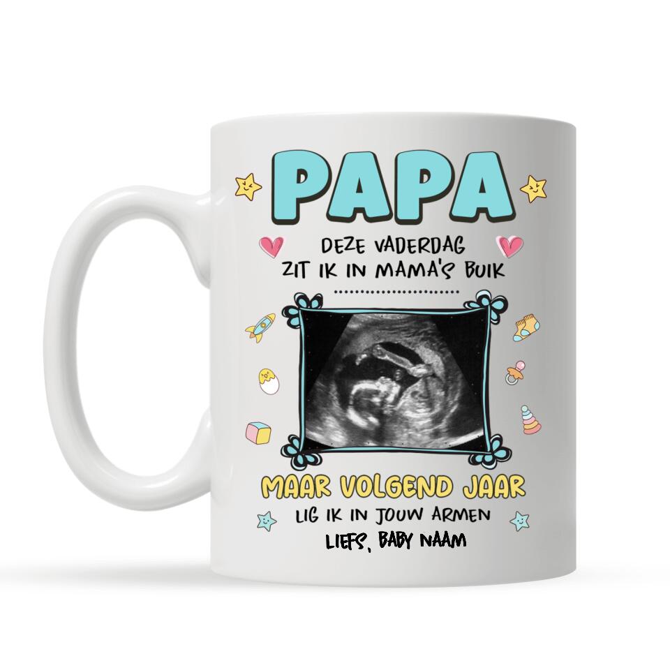 Cadeau voor de 1e Vaderdag | Gepersonaliseerd mok voor Papa