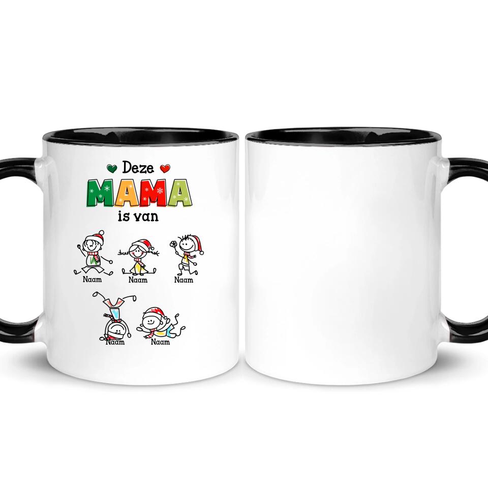 Gepersonaliseerd mok voor Mama/oma | Gepersonaliseerd cadeau voor Mama/oma | Deze oma/ mama is van