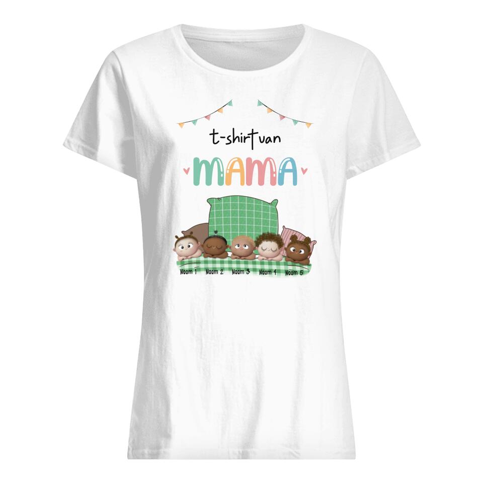 Gepersonaliseerd t shirt voor Mama | Gepersonaliseerd cadeau voor moeder| T-shirt van Mama Oma