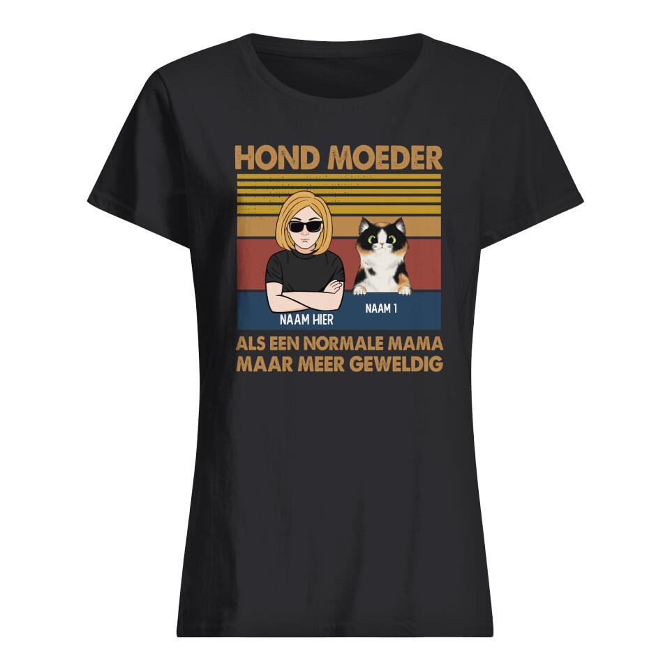 Gepersonaliseerd t shirt voor Mama | Gepersonaliseerd cadeau voor huisdier moeder | Huisdier Moeder Geweldig