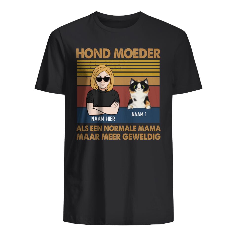 Gepersonaliseerd t shirt voor Mama | Gepersonaliseerd cadeau voor huisdier moeder | Huisdier Moeder Geweldig