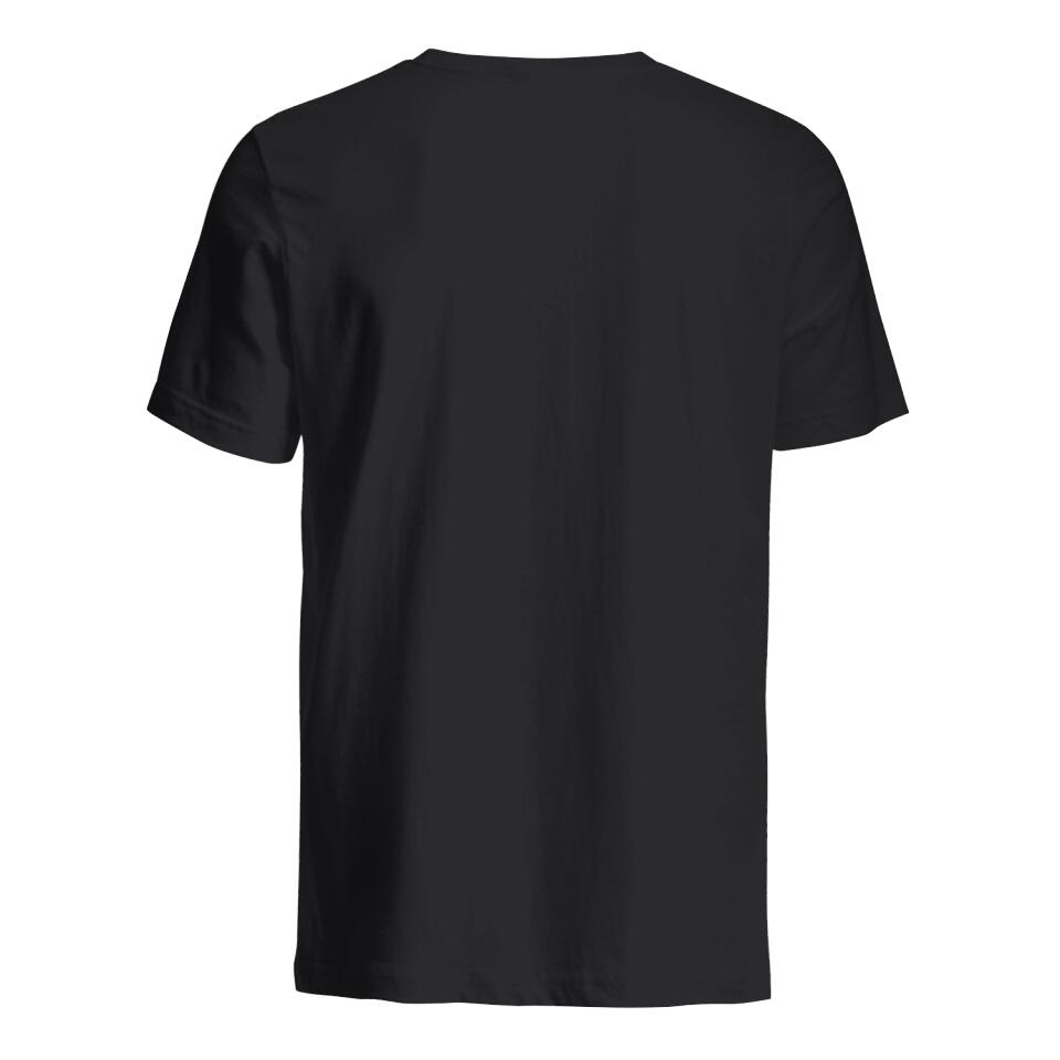 Gepersonaliseerd t shirt voor Nieuwe papa | Gepersonaliseerd cadeau voor Nieuwe vader | Op een hoger niveau dan papa