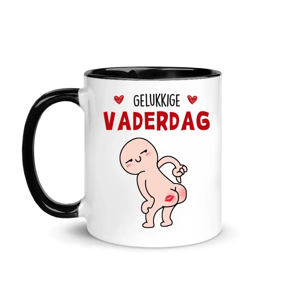 Gepersonaliseerd mok voor Papa | Gepersonaliseerd cadeau voor Vader | Gelukkige vaderdag Bedankt voor het afvegen van