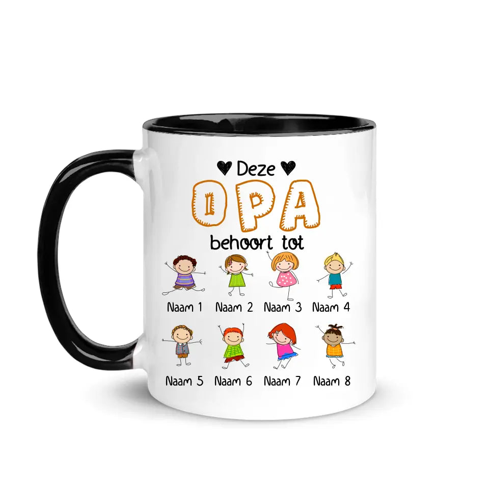 Deze Papa/Opa behoort tot | Gepersonaliseerd mok voor Papa/Opa