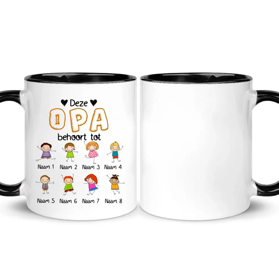 Deze Papa/Opa behoort tot | Gepersonaliseerd mok voor Papa/Opa