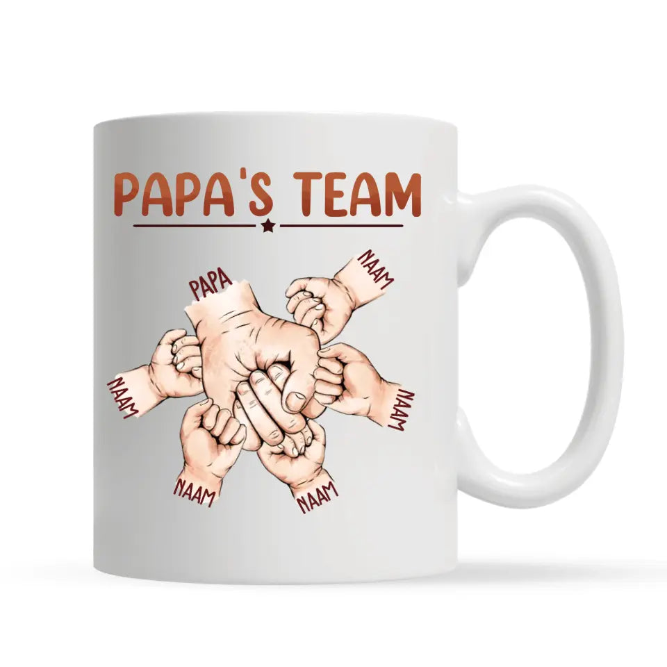 Gepersonaliseerd mok voor papa | Gepersonaliseerd cadeau voor vader | Papa Wat het leven ook met je doet