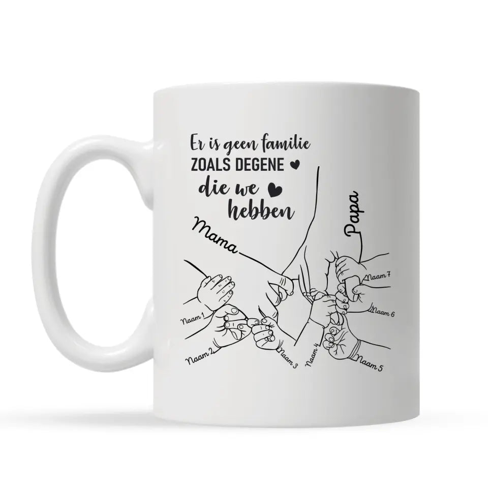 Gepersonaliseerd mok voor familie | Gepersonaliseerd cadeau voor familie | Er is geen familie zoals degene die we hebben