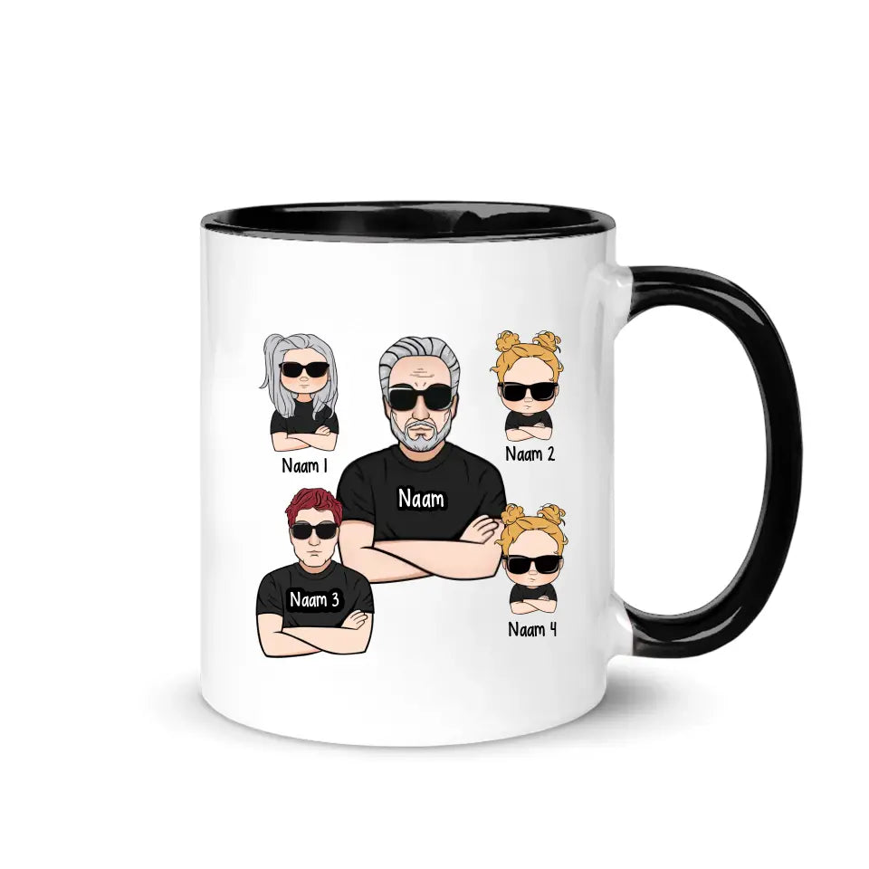 Gepersonaliseerd mok voor papa | Gepersonaliseerd cadeau voor vader | Ook al zijn we niet van je zak we weten dat je me nog steeds steunt