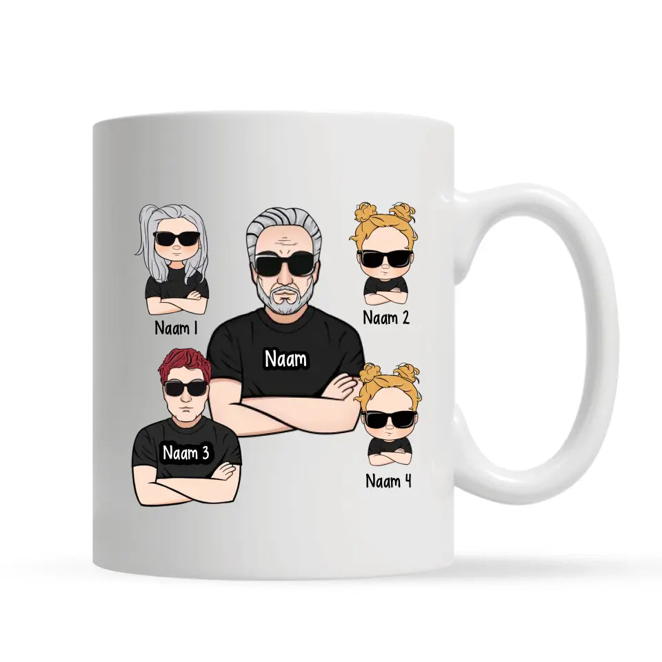 Gepersonaliseerd mok voor papa | Gepersonaliseerd cadeau voor vader | Ook al zijn we niet van je zak we weten dat je me nog steeds steunt