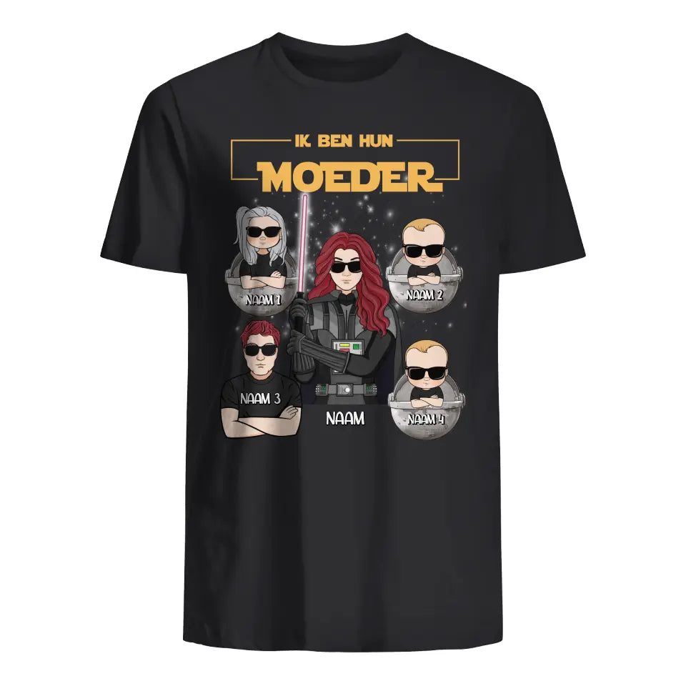 Gepersonaliseerd t shirt voor Mama | Gepersonaliseerd cadeau voor Moeder | Ik ben je moeder