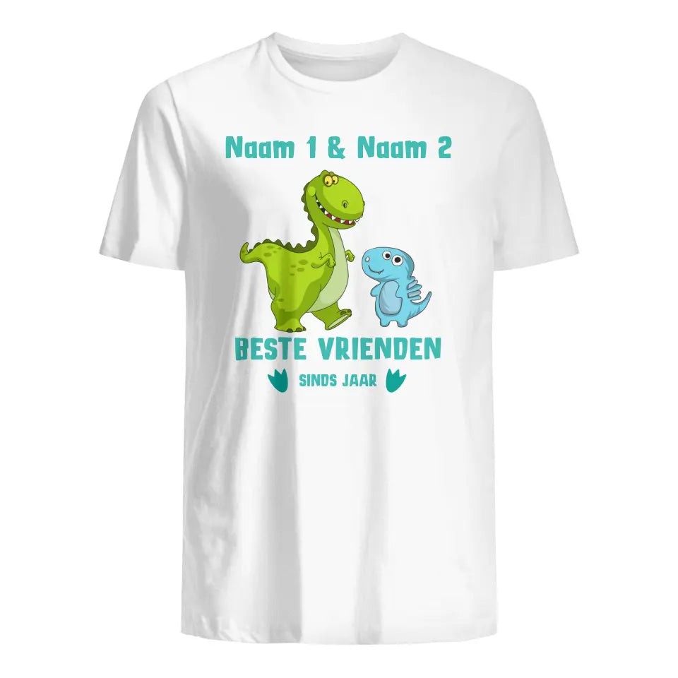Gepersonaliseerd t shirt voor papa| Gepersonaliseerd cadeau voor vader |Beste Vrienden Sinds Jaar