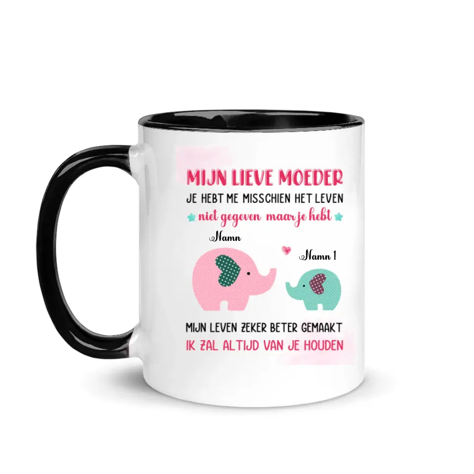 Gepersonaliseerd mok voor Mama | Gepersonaliseerd cadeau voor Moeder |Mijn Lieve Moeder