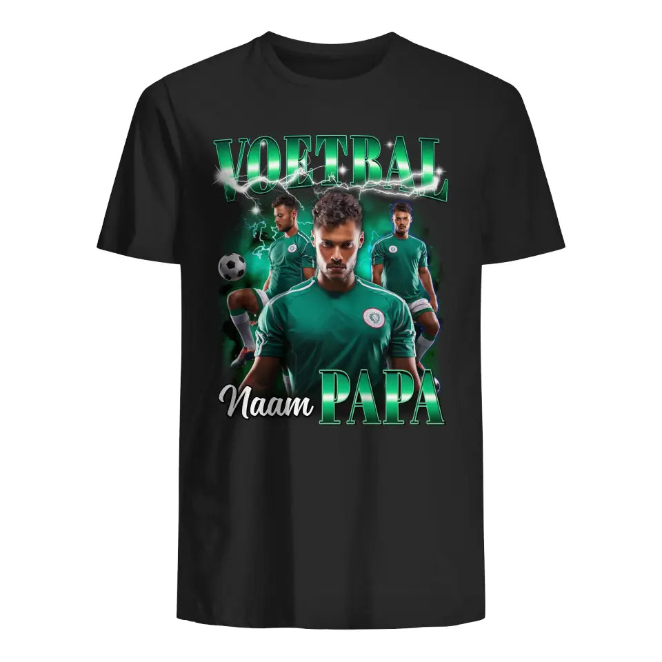 Gepersonaliseerd t-shirt voor papa | Voetbal Papa