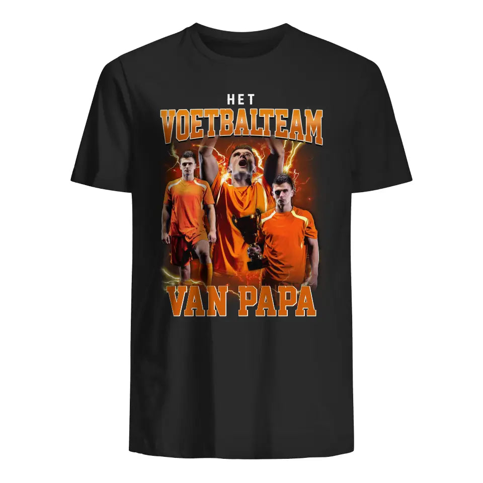 Gepersonaliseerd t-shirt voor papa | Het Voetbalteam van Papa