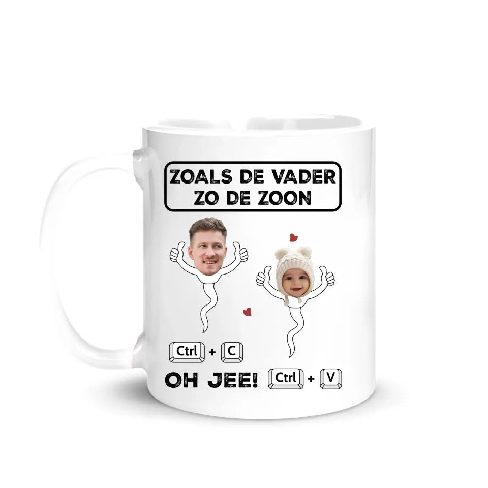 Gepersonaliseerd mok voor Opa | Zoals de Vader Zo de Zoon