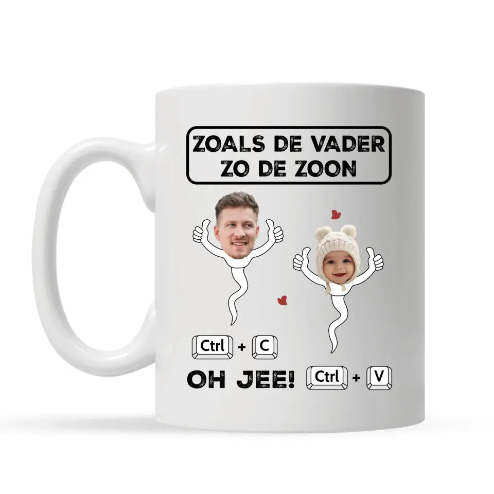 Gepersonaliseerd mok voor Opa | Zoals de Vader Zo de Zoon