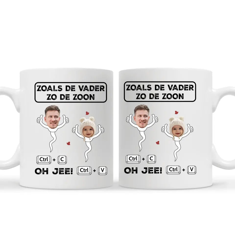 Gepersonaliseerd mok voor Opa | Zoals de Vader Zo de Zoon