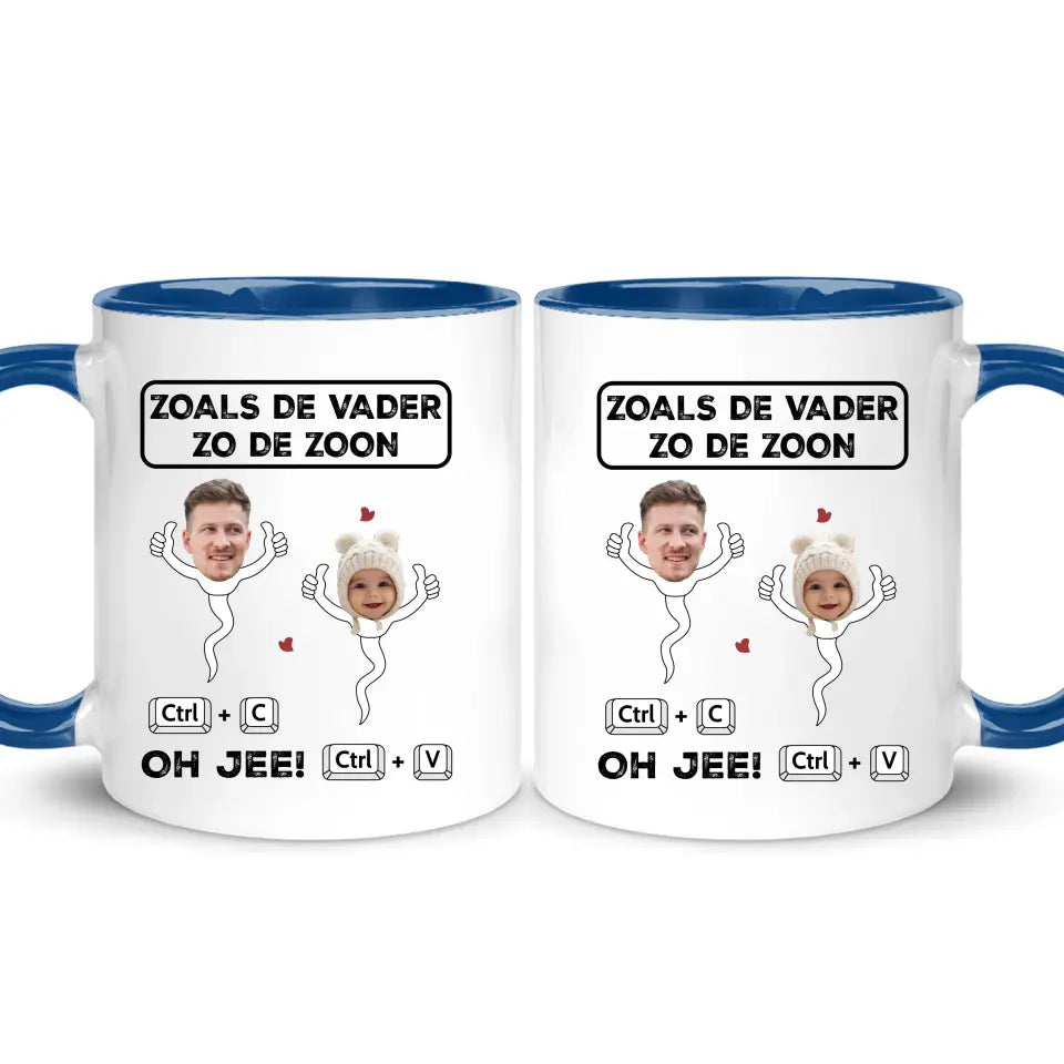 Gepersonaliseerd mok voor Opa | Zoals de Vader Zo de Zoon