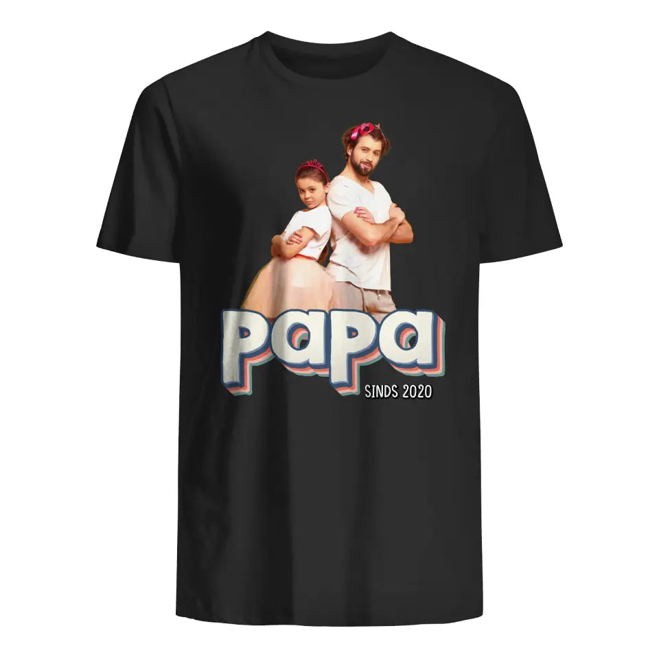 Gepersonaliseerd t-shirt voor papa | Papa Sinds 2024