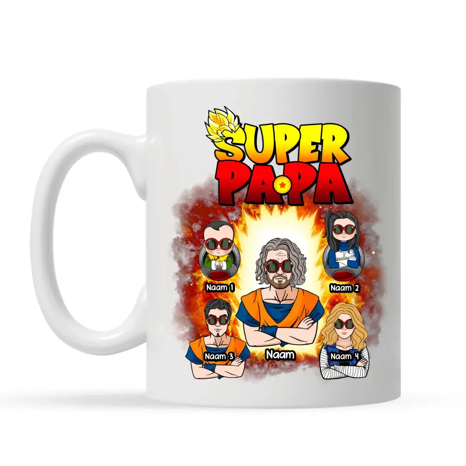 Gepersonaliseerd t-shirt voor papa | Super Papa  DB ver 2