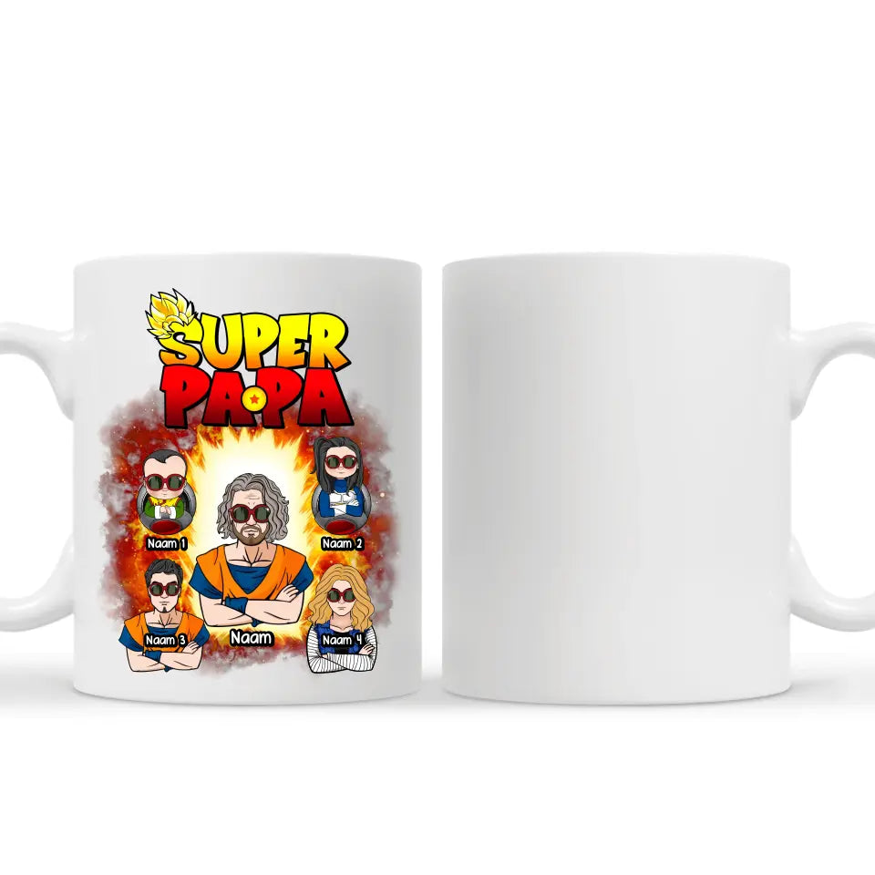 Gepersonaliseerd t-shirt voor papa | Super Papa  DB ver 2