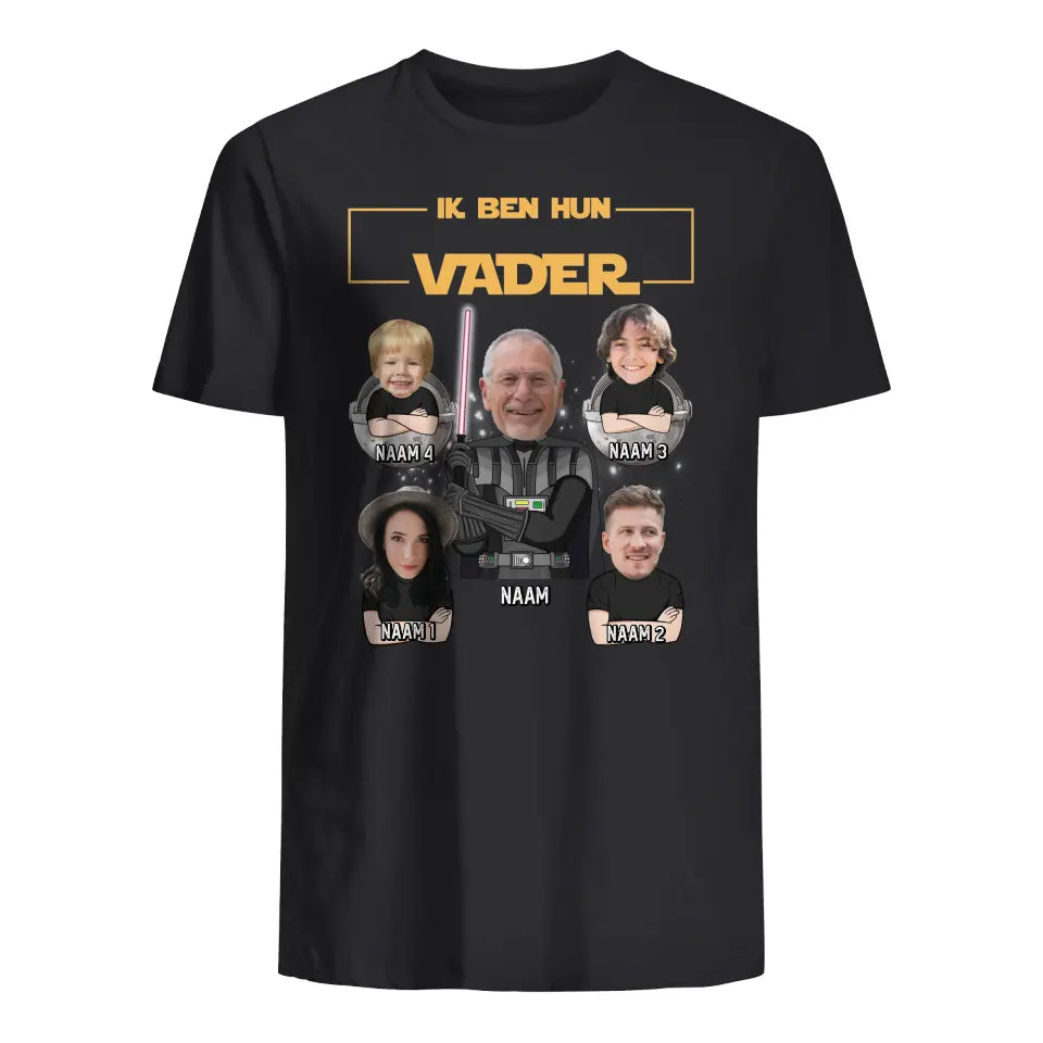 Gepersonaliseerd t-shirt voor papa | Ik ben hun Vader Aangepaste foto