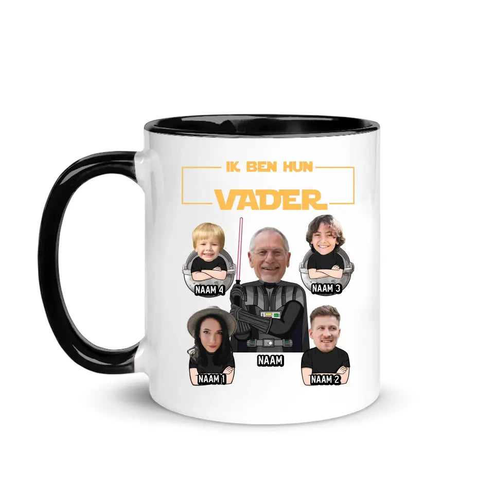 Gepersonaliseerd t-shirt voor papa | Ik ben hun Vader Aangepaste foto