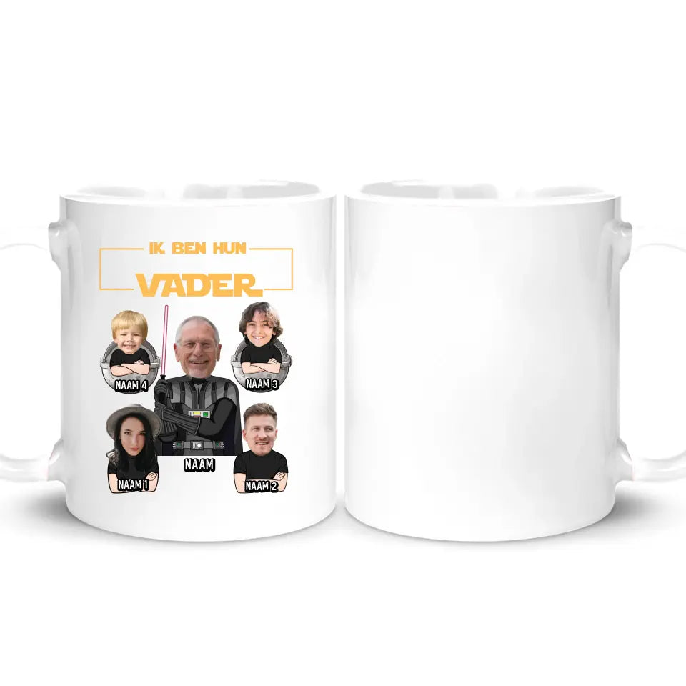 Gepersonaliseerd t-shirt voor papa | Ik ben hun Vader Aangepaste foto
