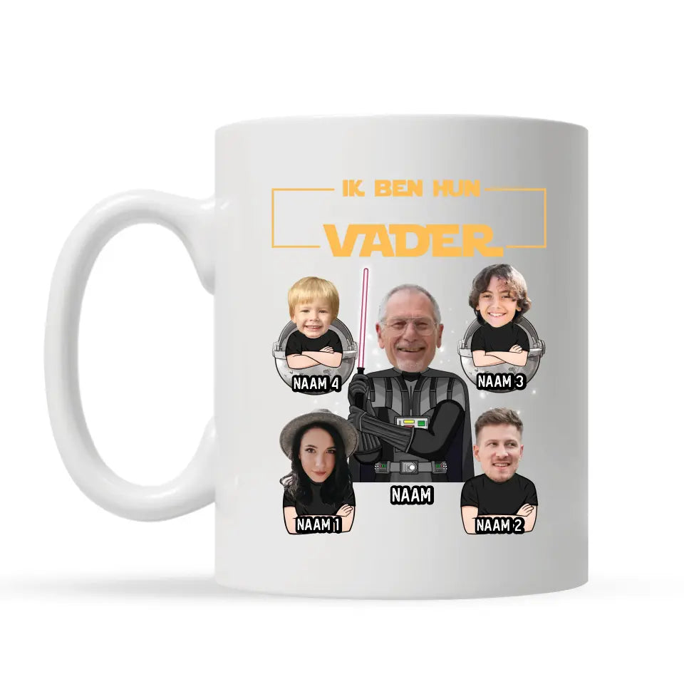 Gepersonaliseerd t-shirt voor papa | Ik ben hun Vader Aangepaste foto