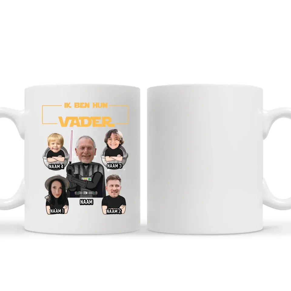 Gepersonaliseerd t-shirt voor papa | Ik ben hun Vader Aangepaste foto