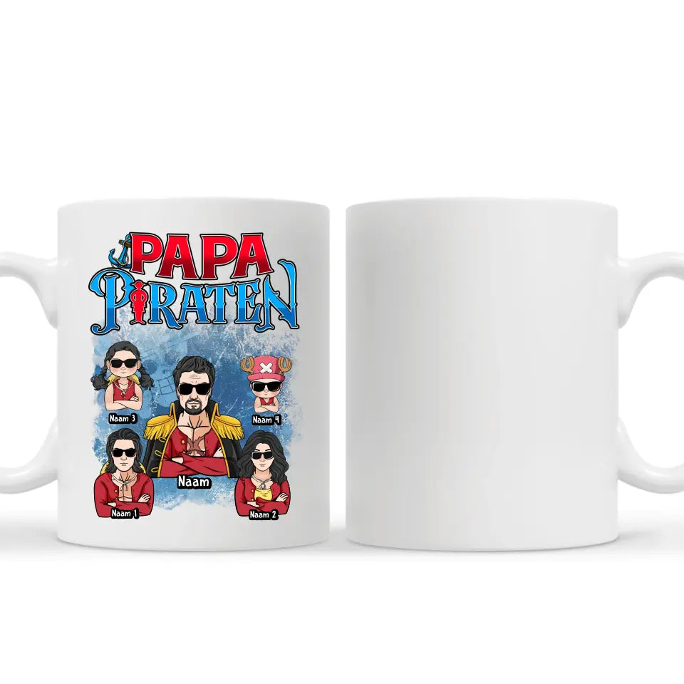 Gepersonaliseerd Mok voor papa | Papa piraten