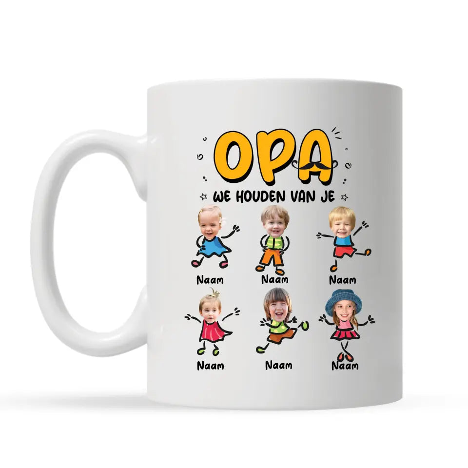 Gepersonaliseerd mok voor papa | Papa we houden van je