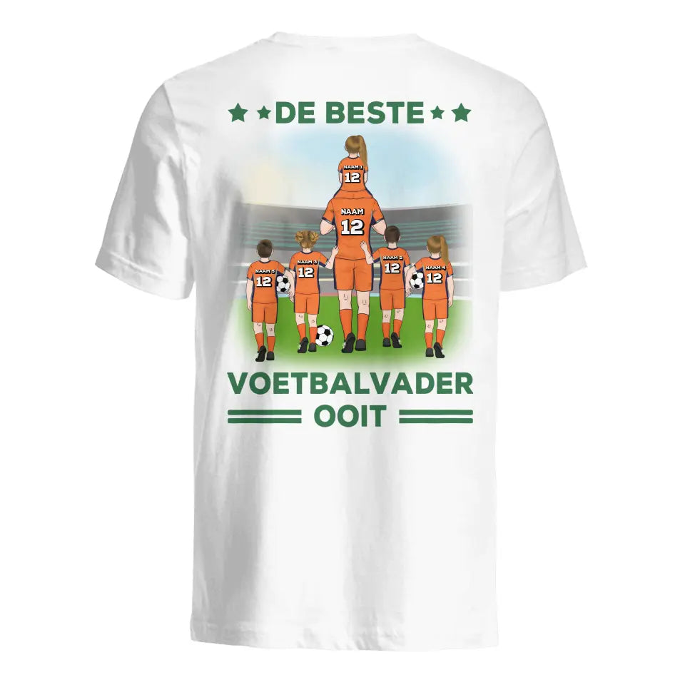 Gepersonaliseerd t-shirt voor papa | De beste voetbalvader ooit