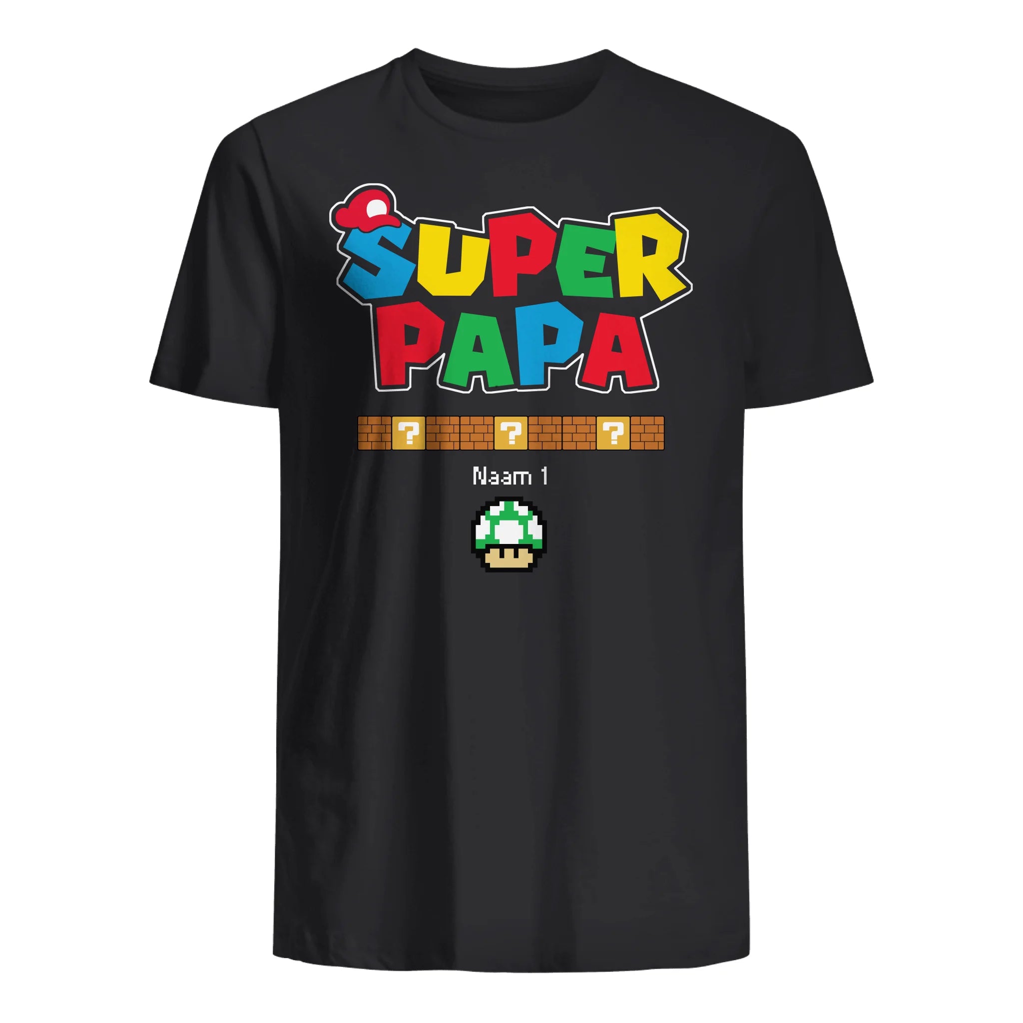 Super Papa | Gepersonaliseerd T-shirt voor papa