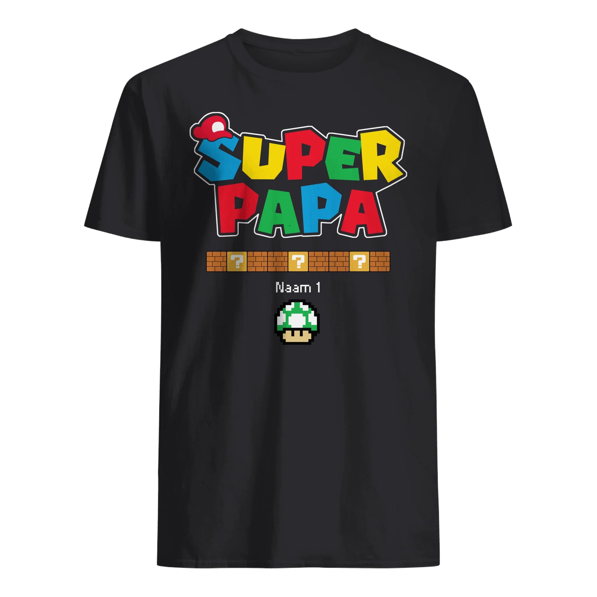 Super Papa | Gepersonaliseerd T-shirt voor papa